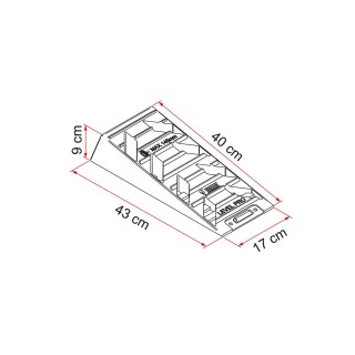 2 - Cunhas Niveladoras Camper Fiamma Level PRO cinzento